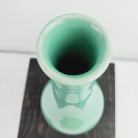 Vtg Srednick Collection Mint Green 7.5" Bud Vase - Picture 3 of 4